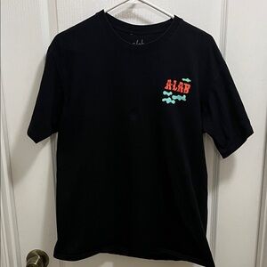 ALAB Black Short Sleeve Tee with Graphic Design